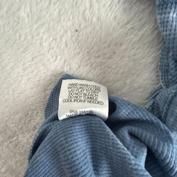 Jane And Delancey Womens Scoop Neck Star-Print Blue Cold Shoulder Top Large New - Picture 5 of 8